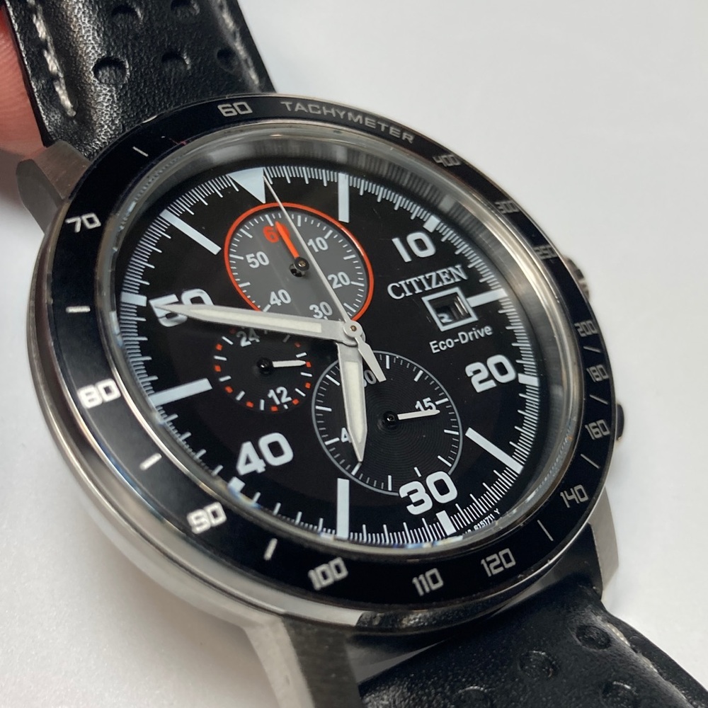 Citizen Eco Drive, B612-S111684, black dial, leather strap, stainless - Picture 3 of 17